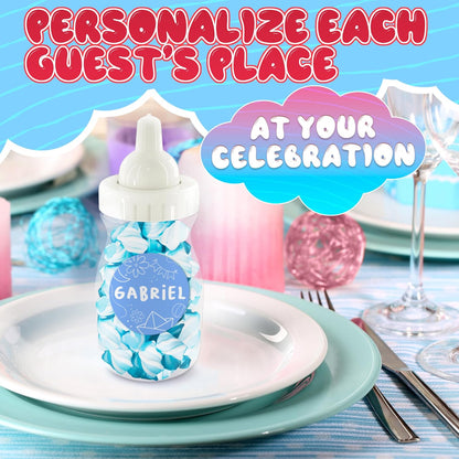 Baby Bottles for Baby Shower Game - 24 Pcs Clear Plastic Mini Bottles for Fun Bottle Chug Game