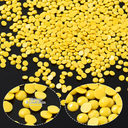60000 Pcs 60 Color Rhinestones Diamond Painting Beads Flat Bottom Round Resin Beads Art Replacement Diamonds for DIY Craft Diamond Painting Accessories(Bright Color)