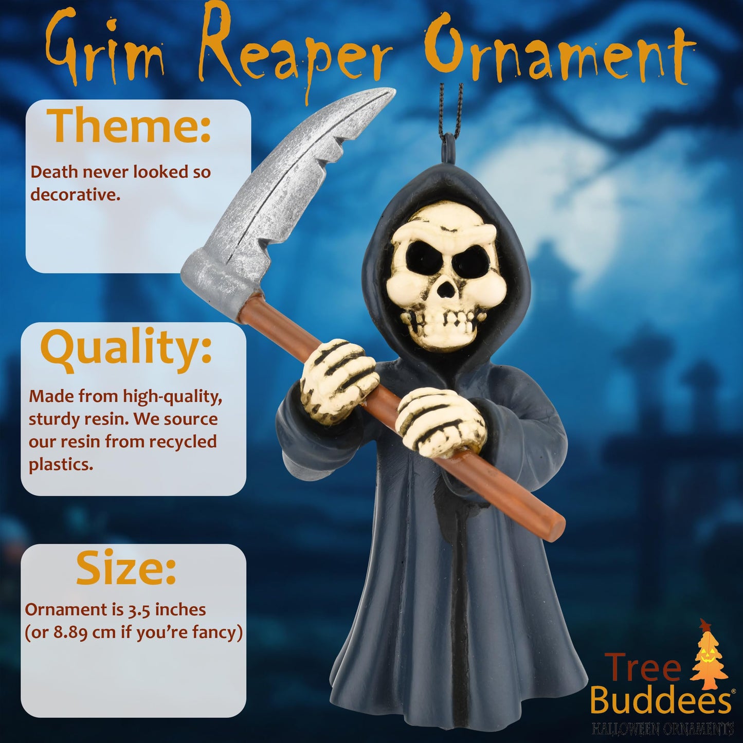 Tree Buddees The Grim Reaper Halloween Ornaments