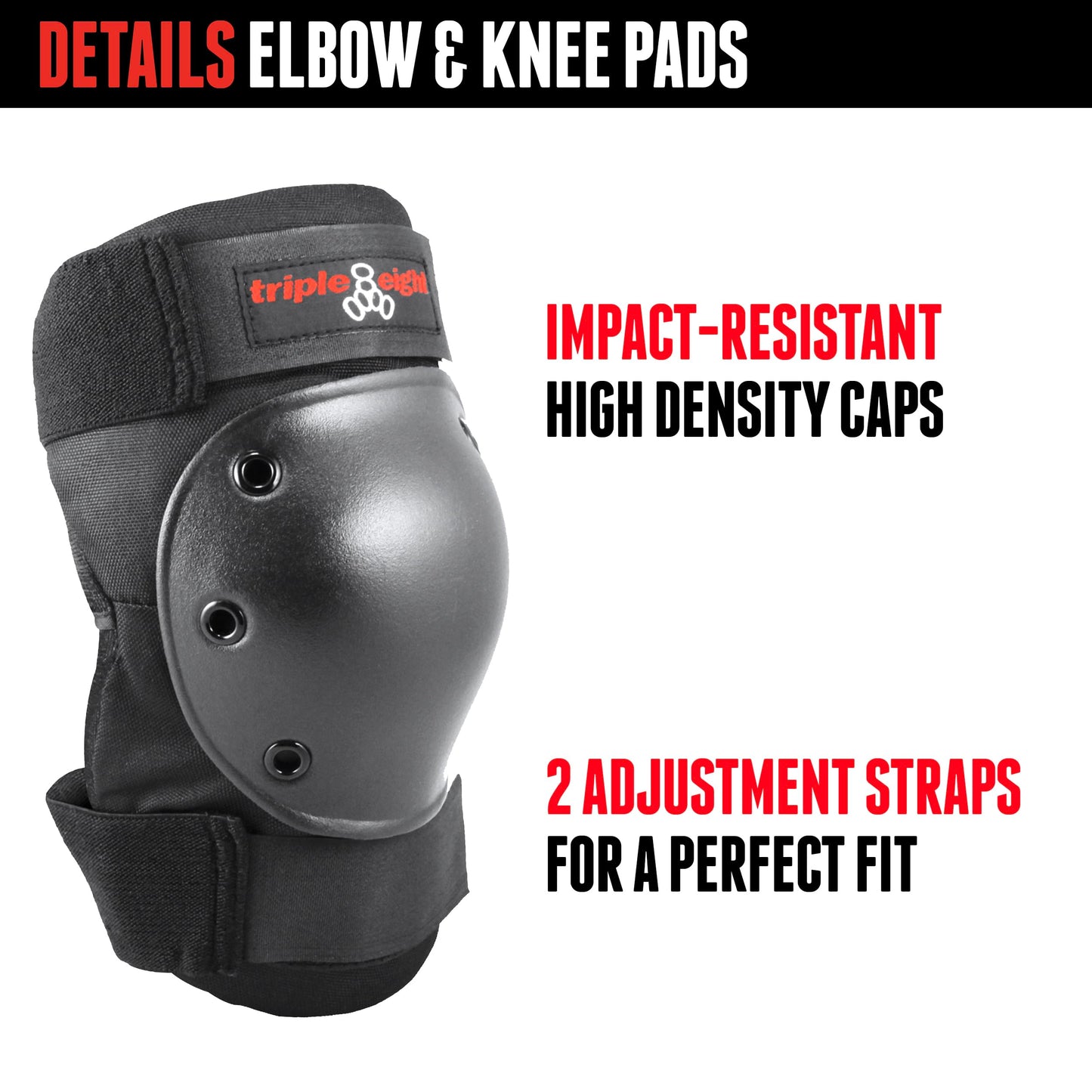 Triple Eight Saver Series Pad Set with Kneesavers, Elbowsavers and Wristsavers, Large