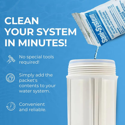IPW Industries, Inc. - Sani System (SS24N) Liquid Cleaner for Reverse Osmosis (RO) System, Cooler, Whole House Water Softener and Home Improvement