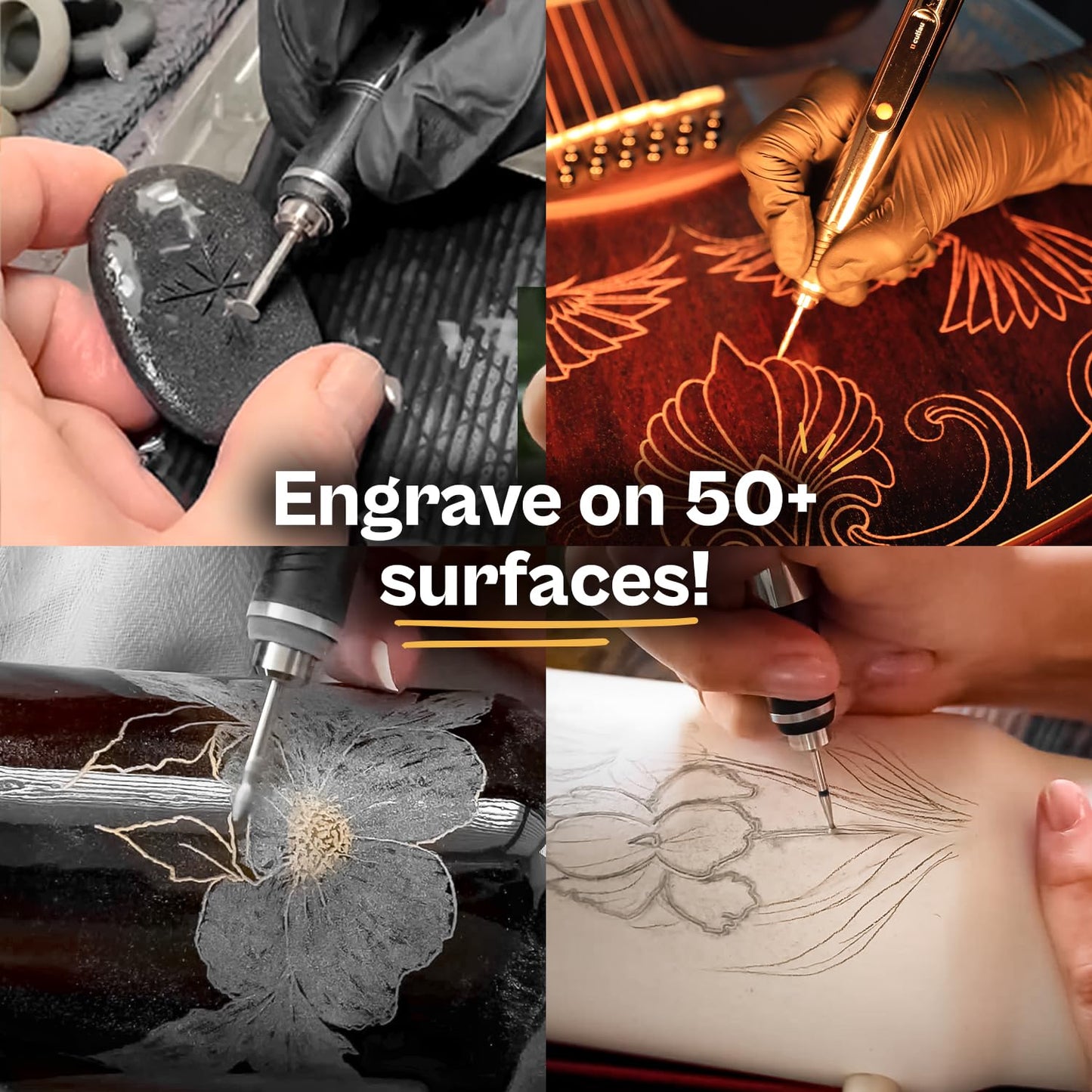 Ultimate Premium 20-Piece Rotary Tool Engraving & Carving Bit Set – Shank 3/32-2.35mm.Tungsten Steel, Sanding & Polishing Bits for Wood, Metal, Glass, Stone & More – Compatible with Customizer