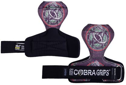 Cobra Grips PRO Weight Lifting Gloves Heavy Duty Straps Alternative Power Lifting Hooks for Deadlifts Adjustable Neoprene Padded Wrist Support Bodybuilding