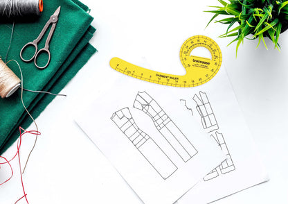 Traceease French Metric Plastic Sewing Tools Metric Curve Shaped Rulers for Designers and Tailors Sewing Ruler Set Tailoring Rulers Lot of 10pcs