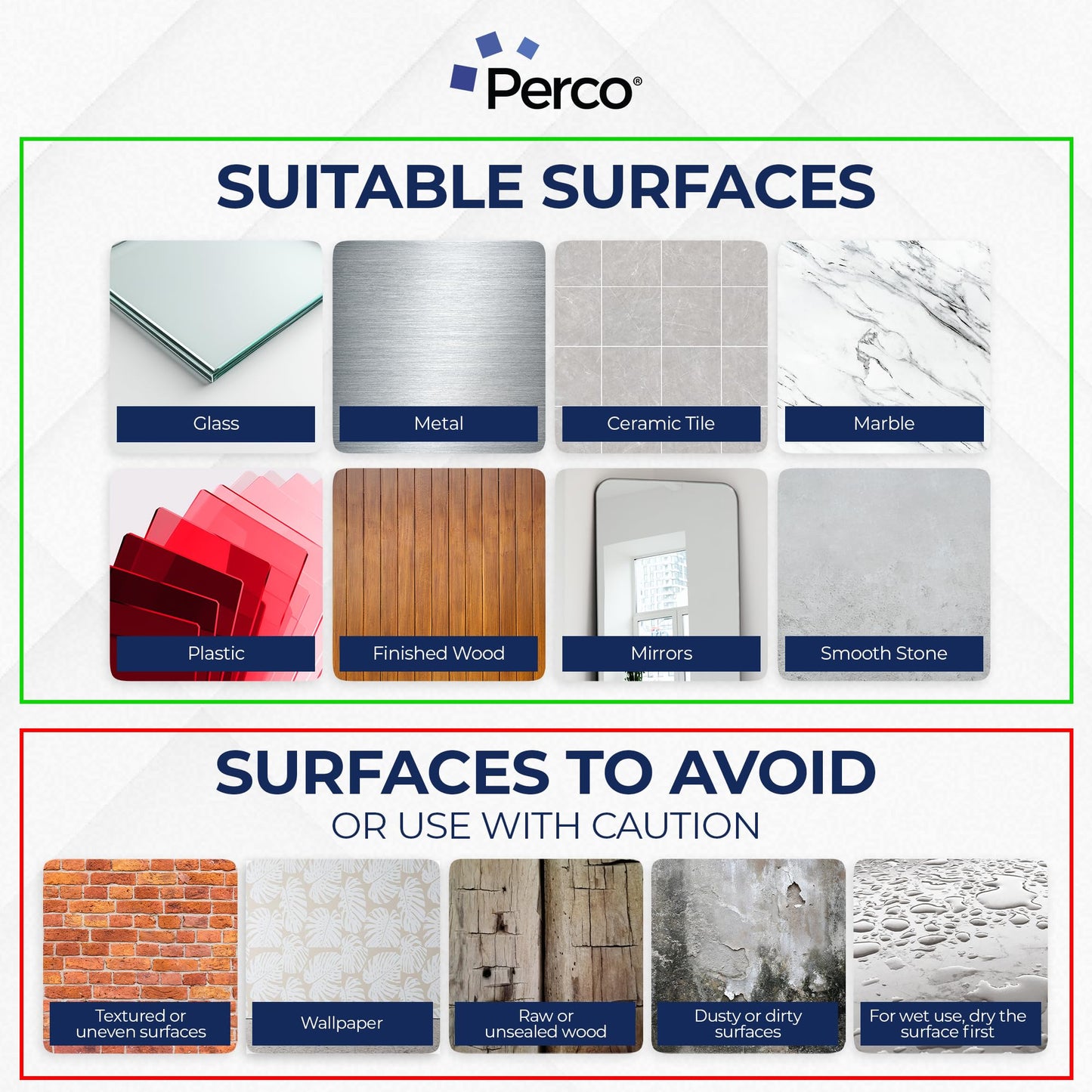 Perco Double Sided Tape Squares, Clear Nano Tape, 95 Pre-Cut Mounting Squares – 50 1"x1", 30 2"x2", 15 3"x3" – Multi-Size Adhesive for Wall Décor, Crafts, DIY, Office, Home Use, Multi-Purpose Projects