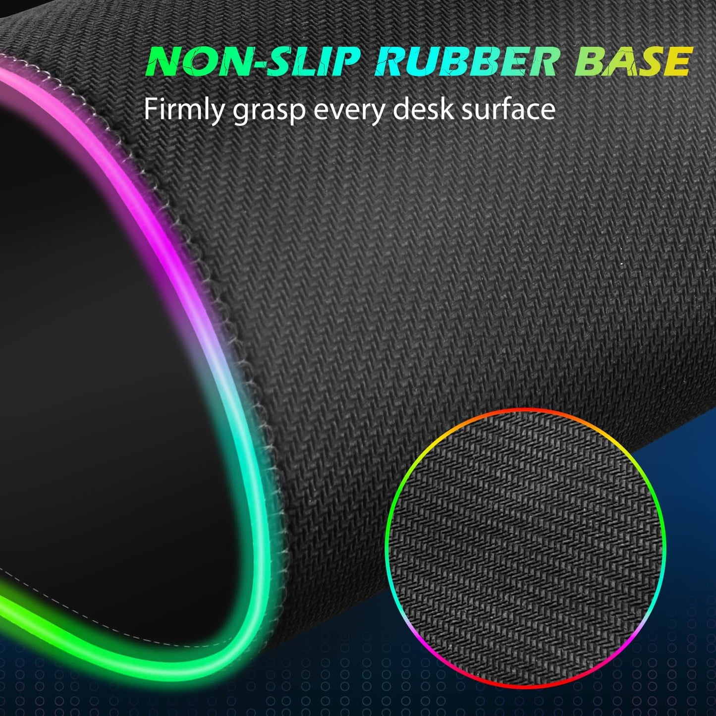 ToLuLu RGB Gaming Wireless Charging Mouse Pad, 5/7.5/10/15W 10 Light Modes LED Mouse Pad Computer Keyboard Mat Mousepad, 800x300x4MM Extended Large Desk Mat for Gaming, MacBook, Laptop, PC, Galaxy