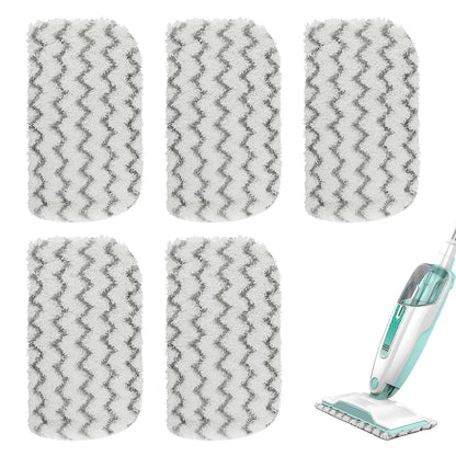 Sgizoku S1000 S2001 Steam Mop Replacement Pads for Shark Steam Mop S1000 S1000A S1000C S1000WM S10001C S1200 & S2001 SteamSpot Steam Mop - Dirt Grip, Washable & Reusable for All Floor Clean - 5Pack
