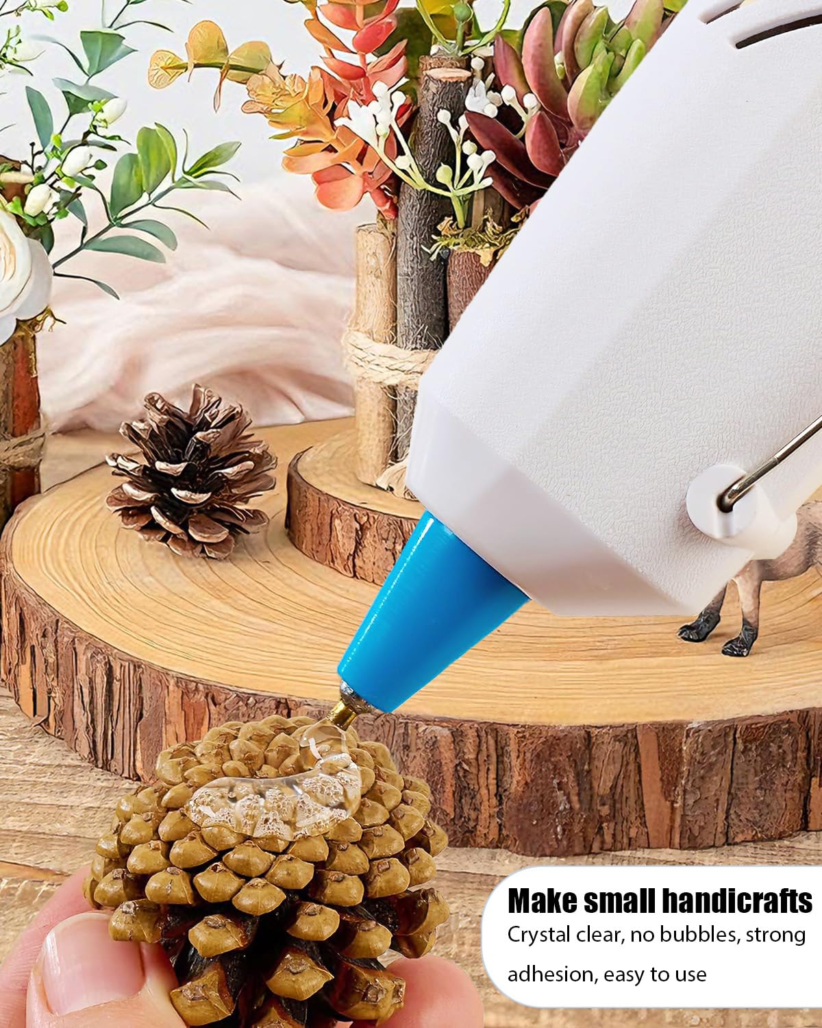 Mini Hot Glue Sticks, 300 Pack Glue Gun Sticks for DIY Craft Projects and Sealing, 4" Long and 0.27" Diameter (300)