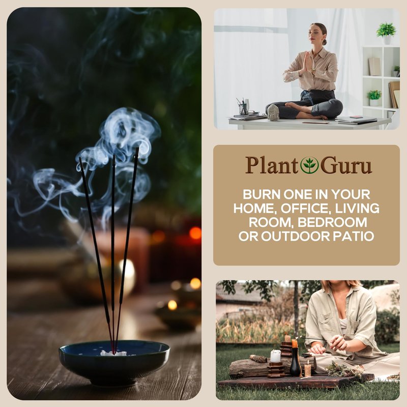 Gardenia Incense Sticks 11" - 1 Bundle 85 to 100 Sticks - Smooth and Clean Long Burn Time, 45 to 60 Minutes.