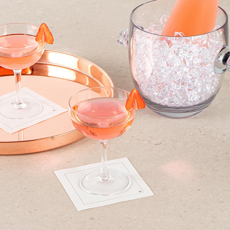 Restaurantware-Vetri 8 Ounce Coupe Glasses, 24 Dishwashable Martini Glasses - No Lead, Long Stemmed, Clear Glass Cocktail Drinkware, For Hosting Parties, Serve Margarita, Cosmopolitan, And More