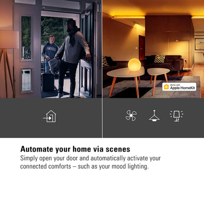 Eve Door & Window (Matter) 3 Pack – Smart Contact Sensor for Doors & Windows, Open/Closed State, Automatic Control of Accessories, Matter Over Thread, Apple Home, Alexa, Google Home, SmartThings