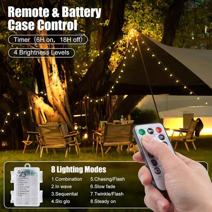 21FT 60 Minetom Battery Operated String Lights, LED Globe Fairy Lights with Remote, Waterproof Twinkle Lights
