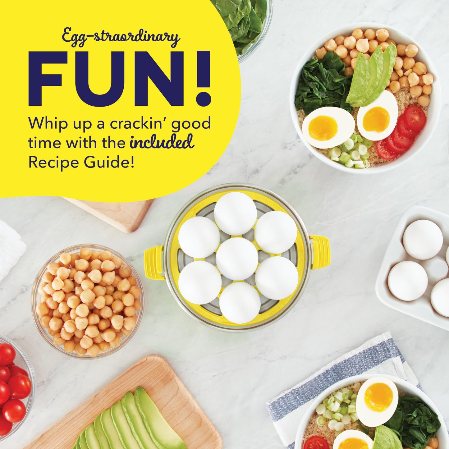 DASH Rapid Egg Cooker: 6 Egg Capacity Electric Egg Cooker for Hard Boiled Eggs, Poached Eggs, Scrambled Eggs, or Omelets with Auto Shut Off Feature - Aqua, 5.5 Inch (DEC005AQ)