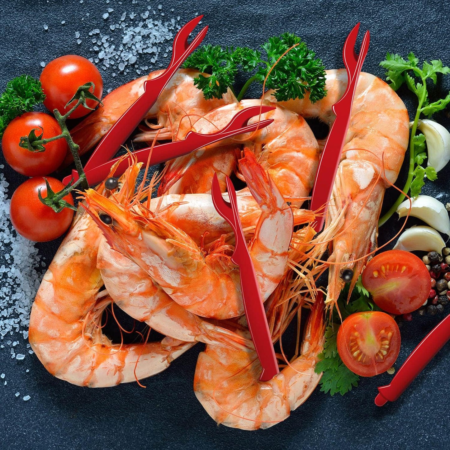 12Pcs Set Crab Legs Crackers, Crab Tools Crackers Picks Tools for Lobster, Crawfish, Prawns, Shrimp, Easy Opener