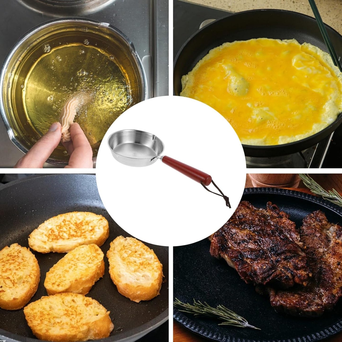 ABOOFAN Small Egg Frying Pan, 24CM Mini Nonstick Omelet Pan for Home Kitchen
