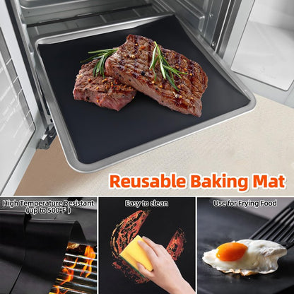 Air Fryer Liners Compatible with Emeril Lagasse 26 QT Extra Large Air Fryer, 100 PCS Unbleached Parchment Paper Disposable with 4 PCS AirFryer Oven Liners for Emeril Lagasse Accessories