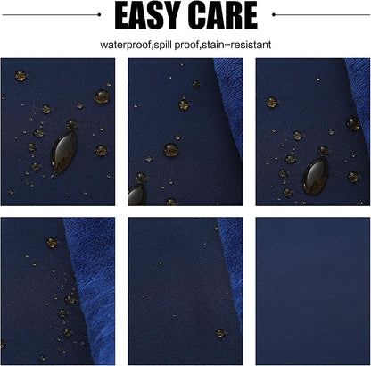 210GSM Blue,70 120 Inch) Obstal Rectangle Table Cloth - Heavy Duty Water Proof Microfiber Tablecloth, Decorative Fabric