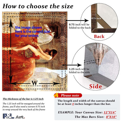 DIY Solid Wood Canvas Frame Kit with Stretch Bar - Customized Wooden Art Frames for Paintings - Easy-to-Build Canvas Stretching System - Wall Art & Oil Painting Accessories (12" x 12")