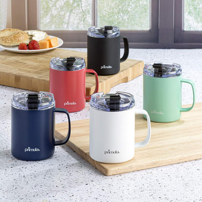 Primula 14 Ounce Coffee Mug, Vacuum Insulated Stainless Steel with Leak Proof Lid, Travel Tumbler Cup