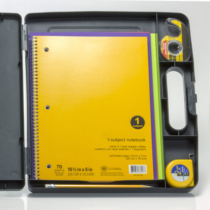Officemate Clipboard Box for Activities with Dry Erase Board, Letter/A4 Size, Charcoal (83383)