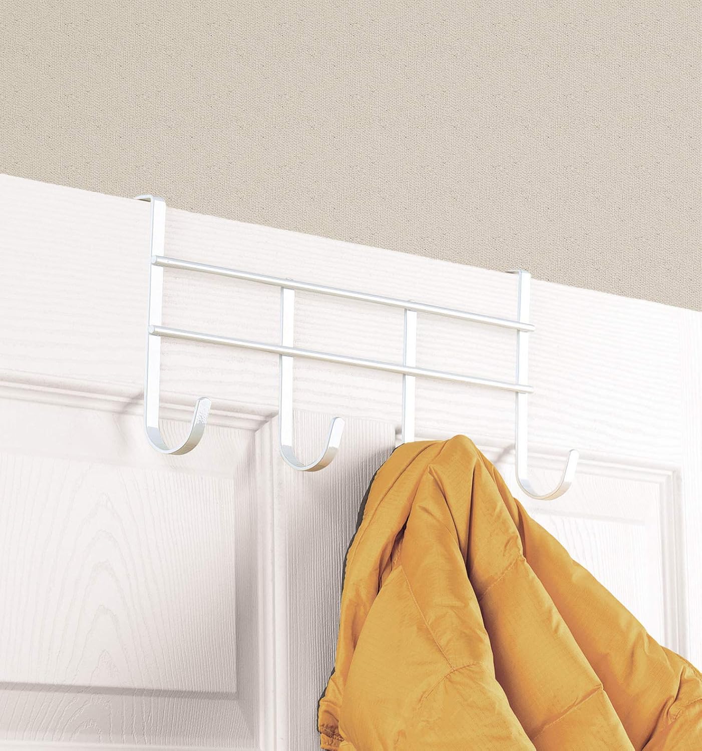 Spectrum Diversified Four Over the Door Hook, White