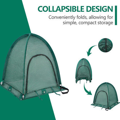 2 Pack, 80% 28" 28" 30" Plant Shade Tent Pop Up Sun Shade Cover for Outdoor Plants, Portable Sun Protection Tent