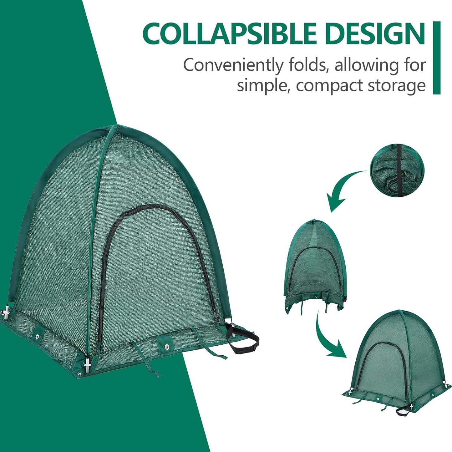2 Pack, 80% 22" 22" 22" Plant Shade Tent Pop Up Sun Shade Cover for Outdoor Plants, Portable Sun Protection Tent