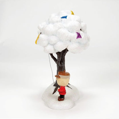Department 56 Peanuts Village Accessories Charlie Brown and the Kite Eating Tree Figurine, 6.9 Inch, Multicolor