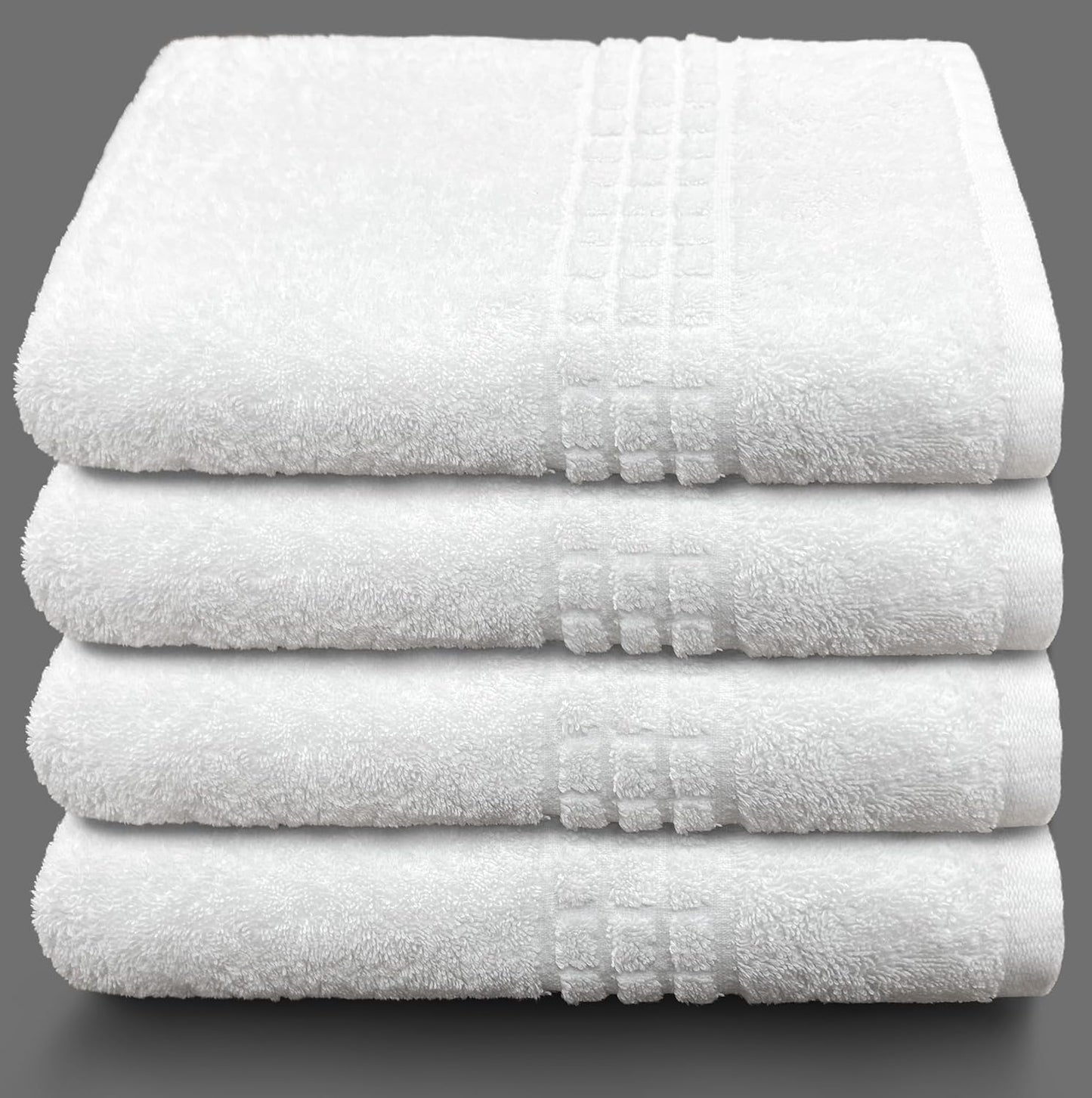 Set 28" 56" 100% (4 Beachland Terry Bath Towel x - Ring-Spun Cotton - Durable Hotel Quality - Soft and Absorbent