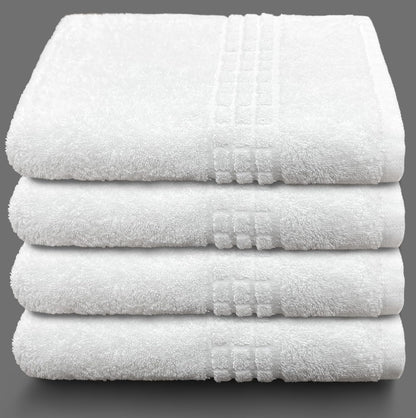 Set 28" 56" 100% (4 Beachland Terry Bath Towel x - Ring-Spun Cotton - Durable Hotel Quality - Soft and Absorbent