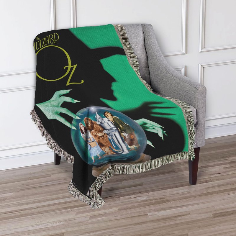 Northwest Wizard of Oz Woven Tapestry Throw Blanket, 48" x 60", Expecting Company