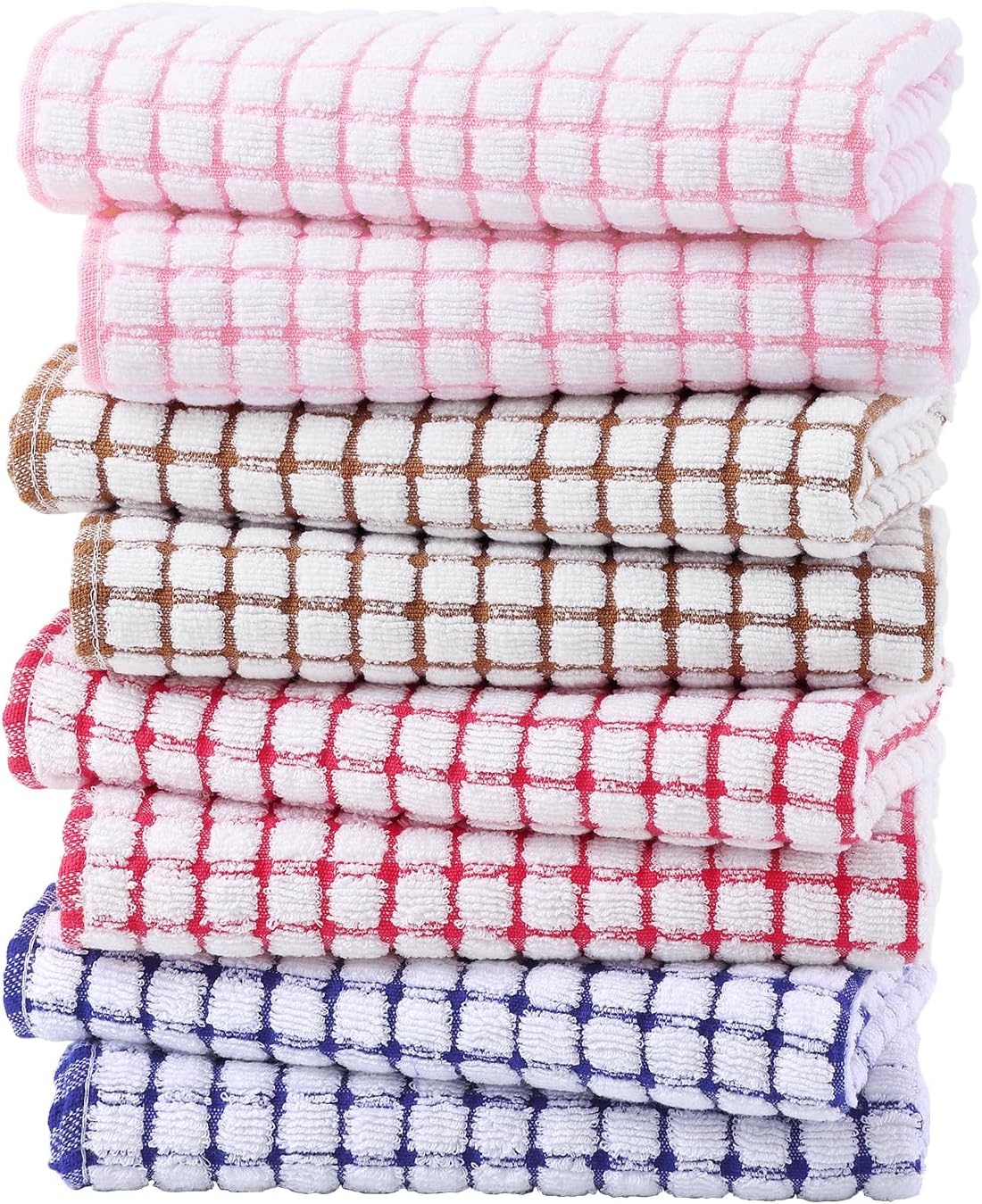 6 Pack 16 25 Inches Kitinjoy Cotton Terry Kitchen Towels, x Super Soft and Absorbent Dish Towels, Quick Drying Hand