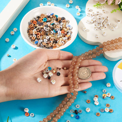 Spritewelry Friendship Bracelet Making Kit with Glass Seed Beads 8mm Clay Beads Bracelet Making Kit for Adults Letter Bead for Jewelry Making DIY Crafts Gift Supplies 1 Bag
