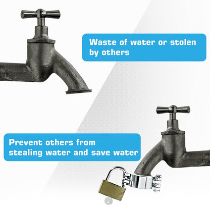 NUSET NU-SET 8 2895-3 (2895-8) x Water Faucet Lock - Water Spigot Lock for Garden Hose Bib Lock