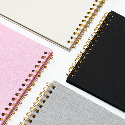 Hiwhy 8x8 Inch Scrapbook DIY Photo Album Linen Cover Hardcover White Pages 20 Sheets Small Scrap Memory Book Black