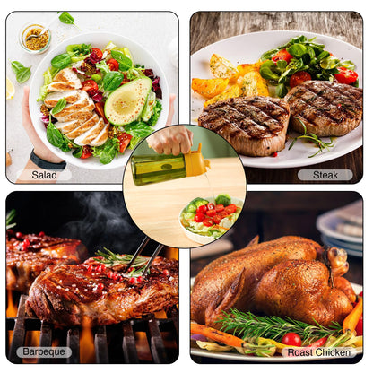 Oil Sprayer for Cooking, 2 In 1 Oil Dispenser and Oil Sprayer (Black+Dark Brown)