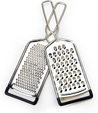 RSVP International Endurance Kitchen Collection Multi-Use Cheese Grater, Handheld Potato Slicer, 10 x 2-3/4-Inch