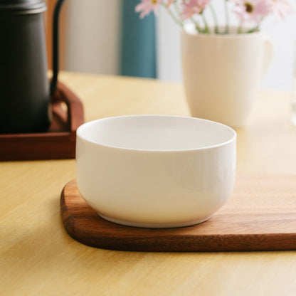 BTaT- White Cereal Bowls, Set of 6, 22 Ounces and Porcelain White Dinner Plates, Set of 6, 10.6 inch