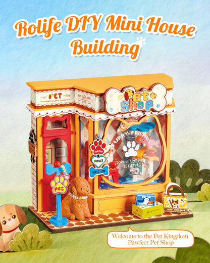 Rolife DIY Miniature Kit Mini Building Dollhouse Sweetie's Donut Shop, Miniverse Lifestyle Mini Bookshelf Decoration, DIY Hobbies for Friends (Sweetie's Donut Shop)