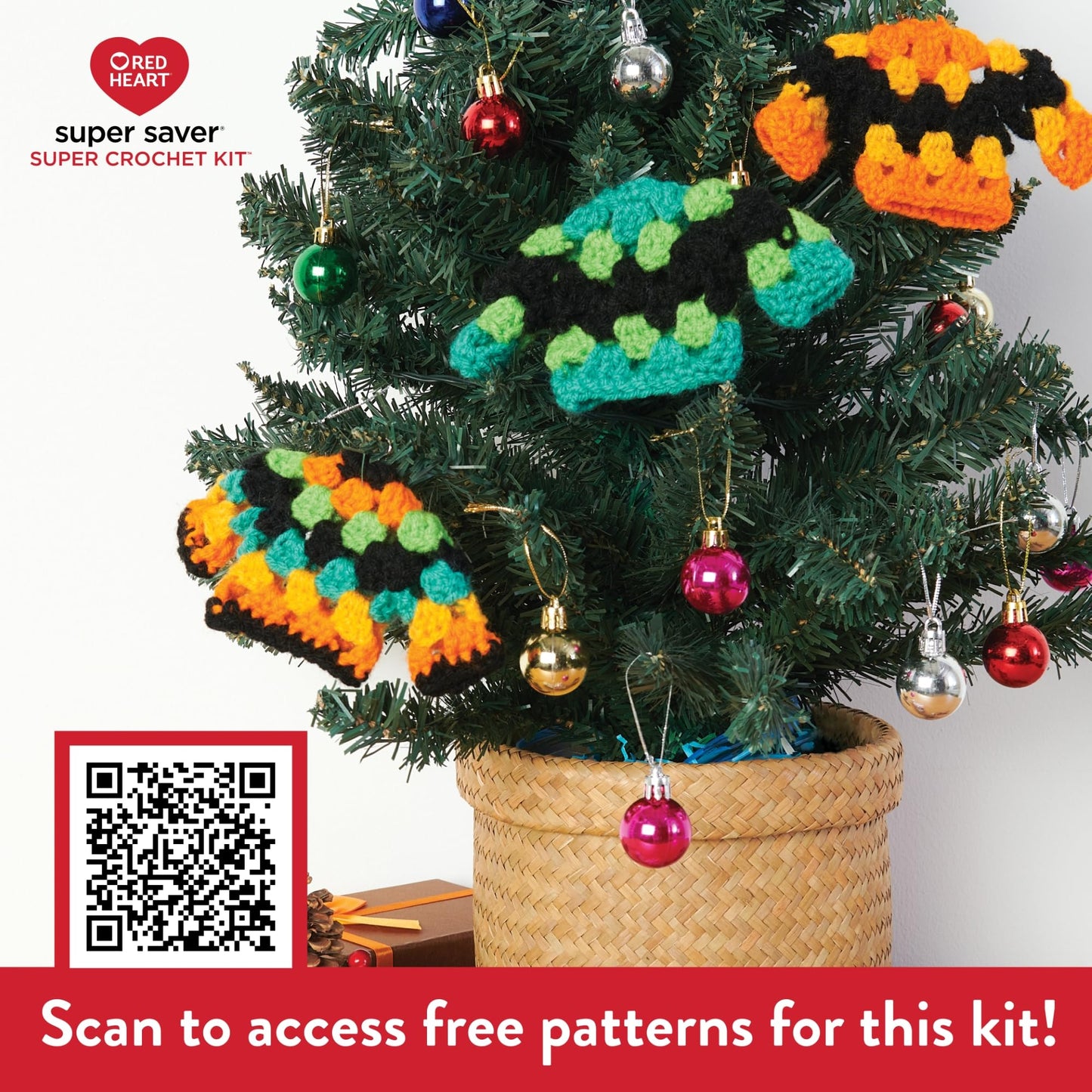 Red Heart Super Saver Super Yarn Crochet Kit with Accessories for Crochet & Knitting & Amigurumi Projects
