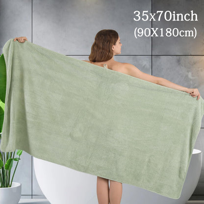 8-Piece Set,2 Sheet,2 4 Washcloths,600 Set,Highly Green Bath Towels Oversized Large Bath Towels Hand Towels and GSM