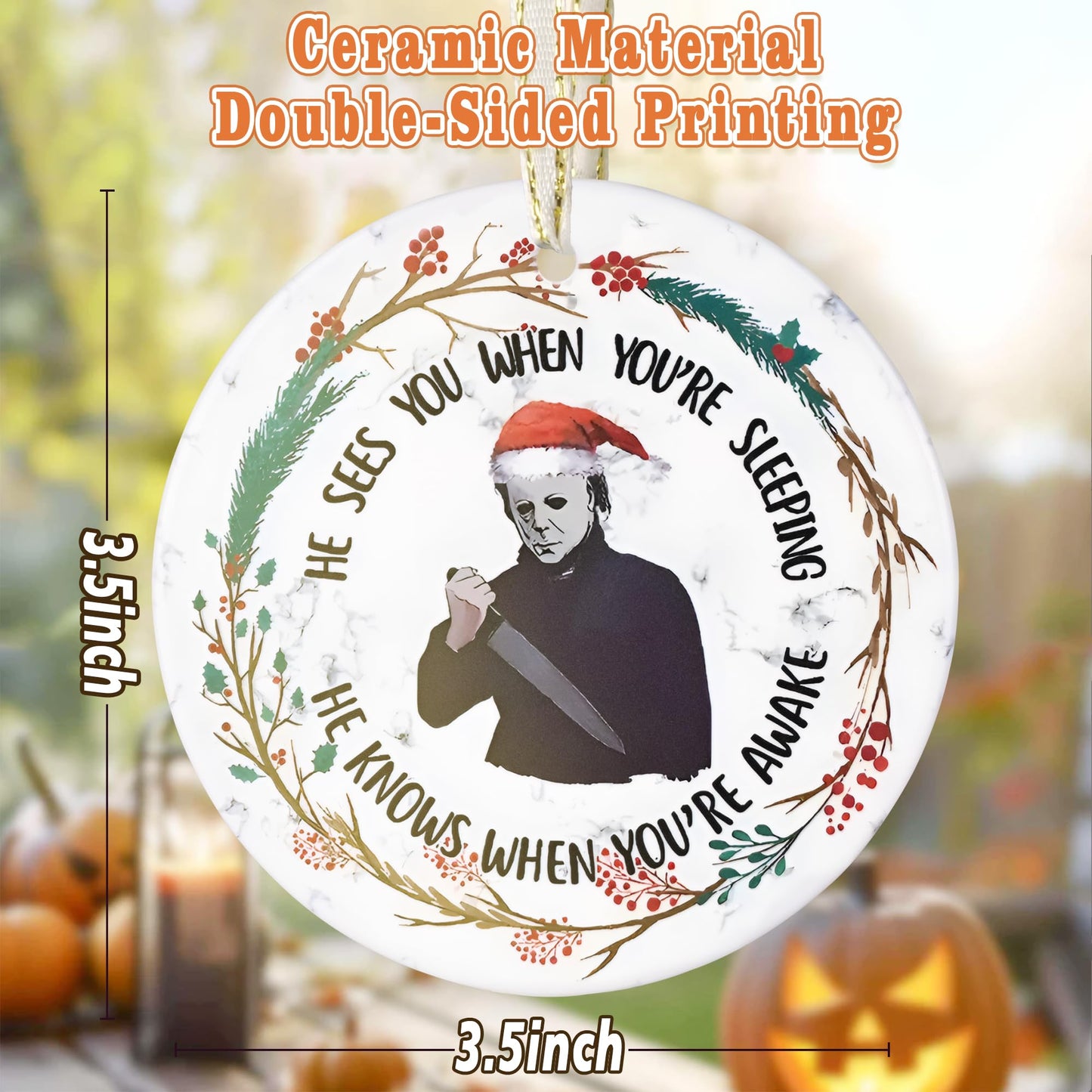 Touber Christmas Ornaments - Tree Decorations - Scary Man