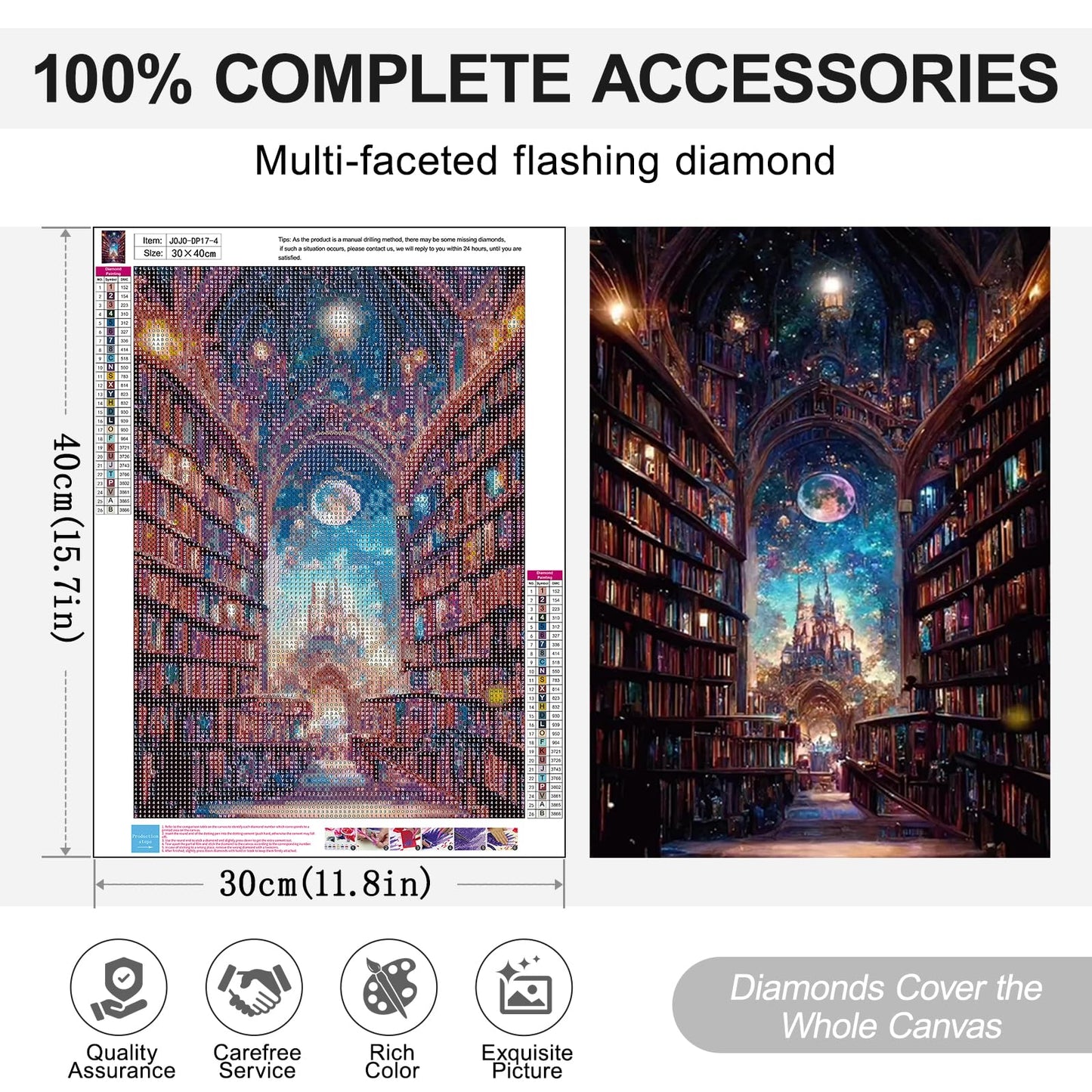 6 Pack Fantasy Diamond Art Kits for Adults, 5D DIY Diamond Painting Kits for Beginner, Diamond Dots Full Drill Crafts for Gem Art Dot Art for Adults Home Wall Decor for Teens Boys Girls 12x16 inch