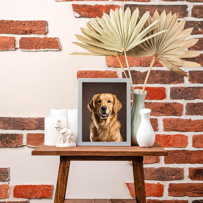 EATUKYIC Golden Retriever Diamond Art 5D Diamond Painting DIY Kits Full Round Drill Beads by Number Stitch Handmade Arts and Crafts for Living Room Home Wall Decor 12x16 inch/30x40cm