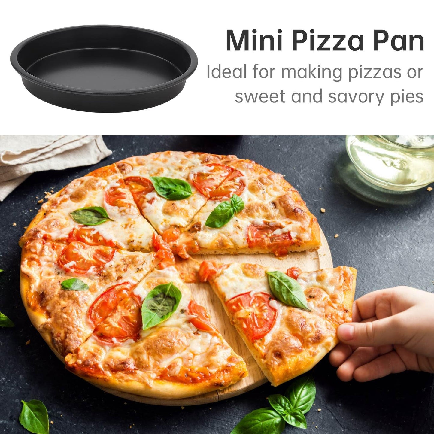 Dual Basket Air Fryer Accessories 9Pcs, Fit for Ninja Dual Air Fryer DZ201, DZ401, DZ550 & Most 8QT - 10QT and Larger Dual Zone Air Fryer, Include Cake Pizza Pan, Racks & Skewer, Paper Liner, etc