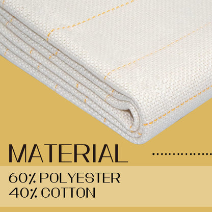 72x40 Inch Primary Tufting Cloth and Backing 72x40'' Primary Monks Cloth and Black Final Backing Fabric for Tufting Gun Rug Making Embroidery Crafts Favors