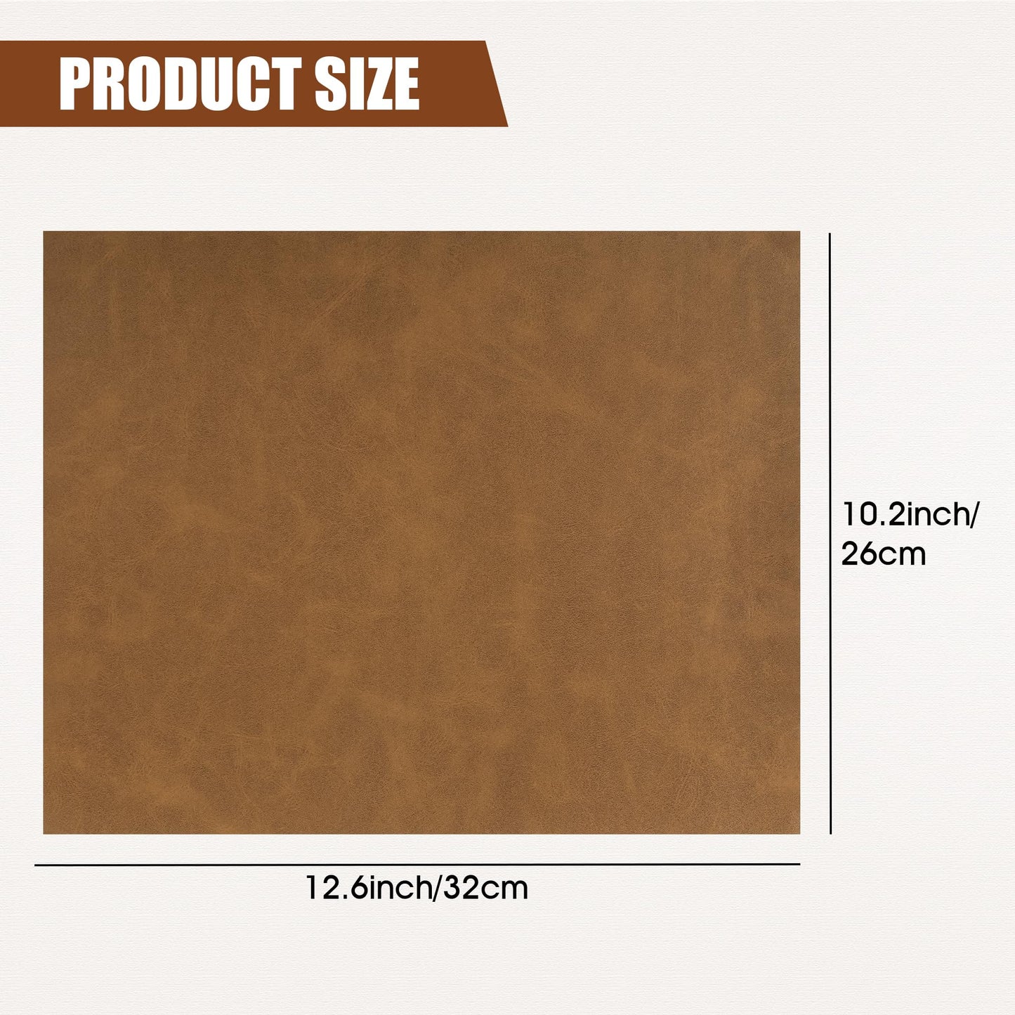 BUVKHMX 5 Pack Blank Laser Engravable Leatherette Sheets/Faux Leather Hat Patches for Laser Engraving with Heat Press Adhesive, Cut to Any Size & Shape for DIY Craft Material (Khaki)