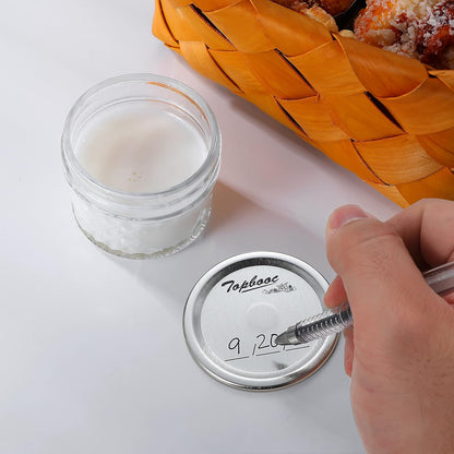 Canning Lids for Ball, Kerr Jars, Split-Type Metal Mason Jar Lids, 150 Pcs Regular Mouth, Airtight Food Grade Material