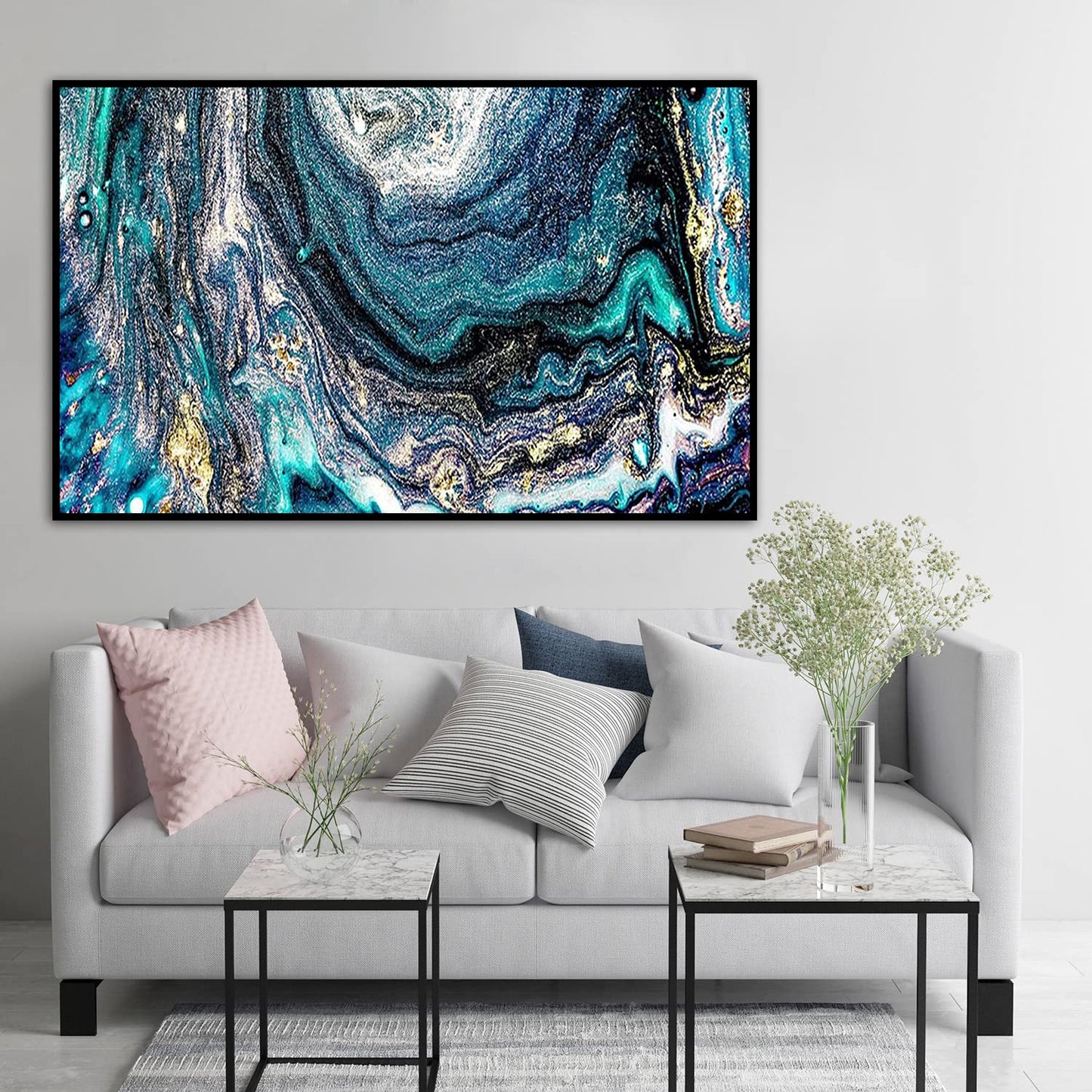 BOHADIY Diamond Painting Kits for Adults 5D Diamond Art Kits for Adults, Abstract Large Size 16x31 Inch DIY Full Drill Paintings with Diamonds Gem Art Crafts for Home Wall Decor