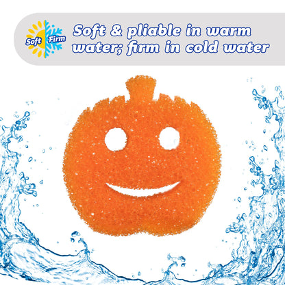 Scrub Daddy Sponge - Halloween - Non-Scratch Scrubbers for Dishes and Home - 3ct